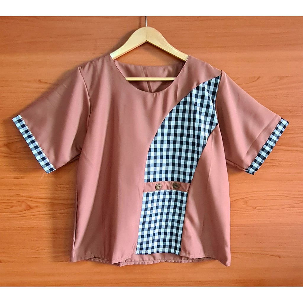 Binx Fashion Atasan Blus Jumbo / Blouse Jumbo / Atasan Wanita Jumbo 02-Milo