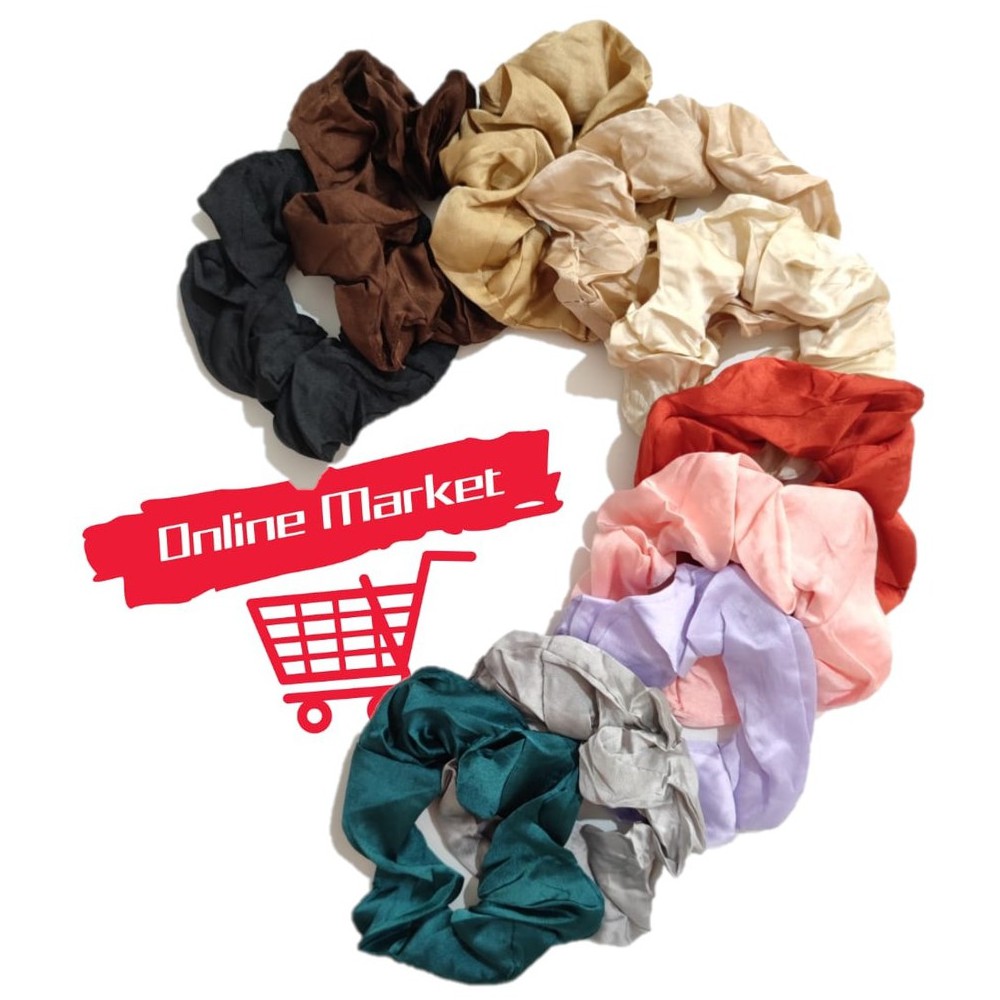 Scrunchie - Kunciran / Ikat Rambut Cepol Hijab / Jilbab [ Gratis Ongkir / Cod ]