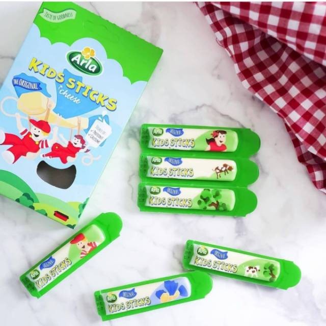 

ARLA KIDS STICK CHEESE BPOM / STICK KEJU ANAK isi 6 stick BPOM