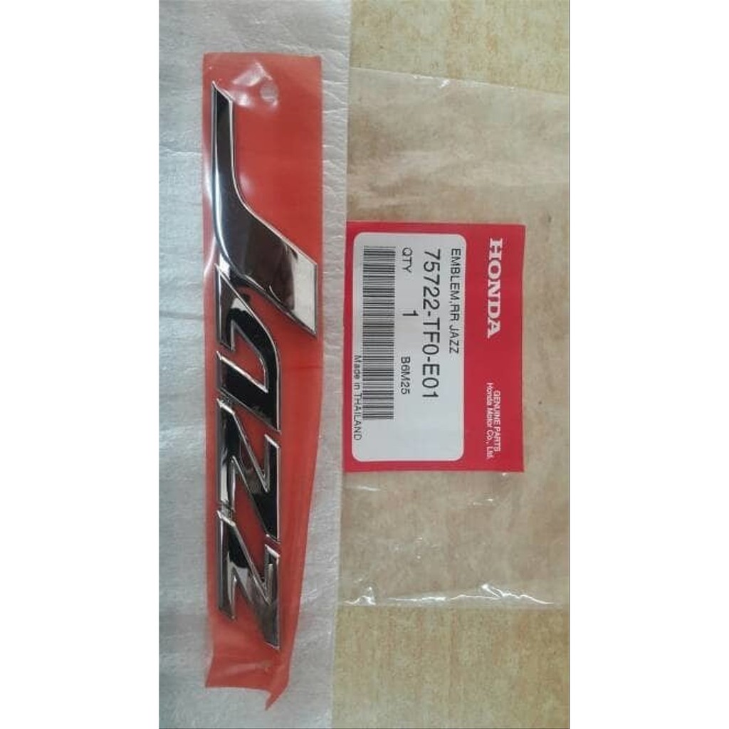 Emblem Logo JAZZ  Bagasi Belakang Honda Jazz 2008 2009 2010 2011 2012 2013 terpercaya