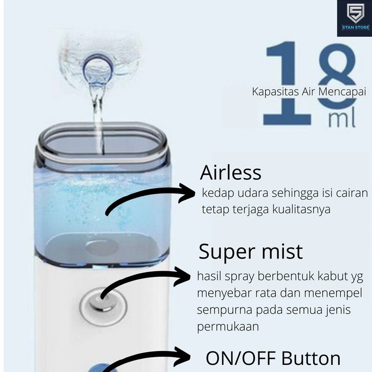 Nano Spray Yosikawa Beauty Care Sprayer Mini Portable USB Mist Sprayer