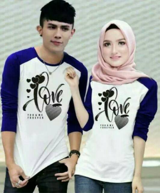 TSHIRT COUPLE KIMONO LOVE 4 WARNA