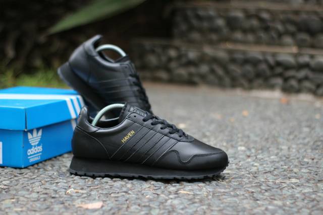 adidas haven black leather