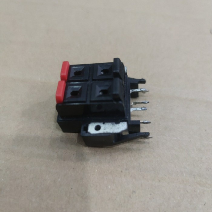 Terminal Speaker 4pin jepit kotak / Terminal speaker 4 pin jepit