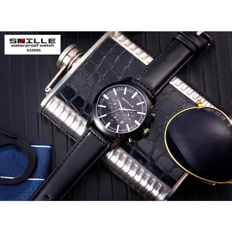 Snille Original Waterproof Jam Tangan PRIA Analog. Kode N1029G | Tahan Air ( GRATIS 1 PCS JAM TANGAN )