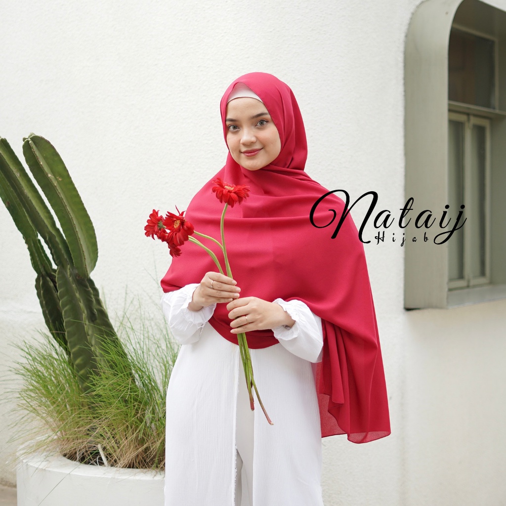 Pashmina Diamond 180x75 / Hijab Pashmina / Pasmina / Hijab / Jilbab / Kerudung / Pashmina Sabyan-MAROON