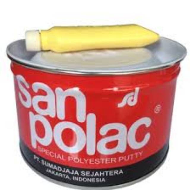 Dempul Sanpolac Plastik 1 KG/DEMPUL BODY MOBIL/MOTOR/KENDARAAN