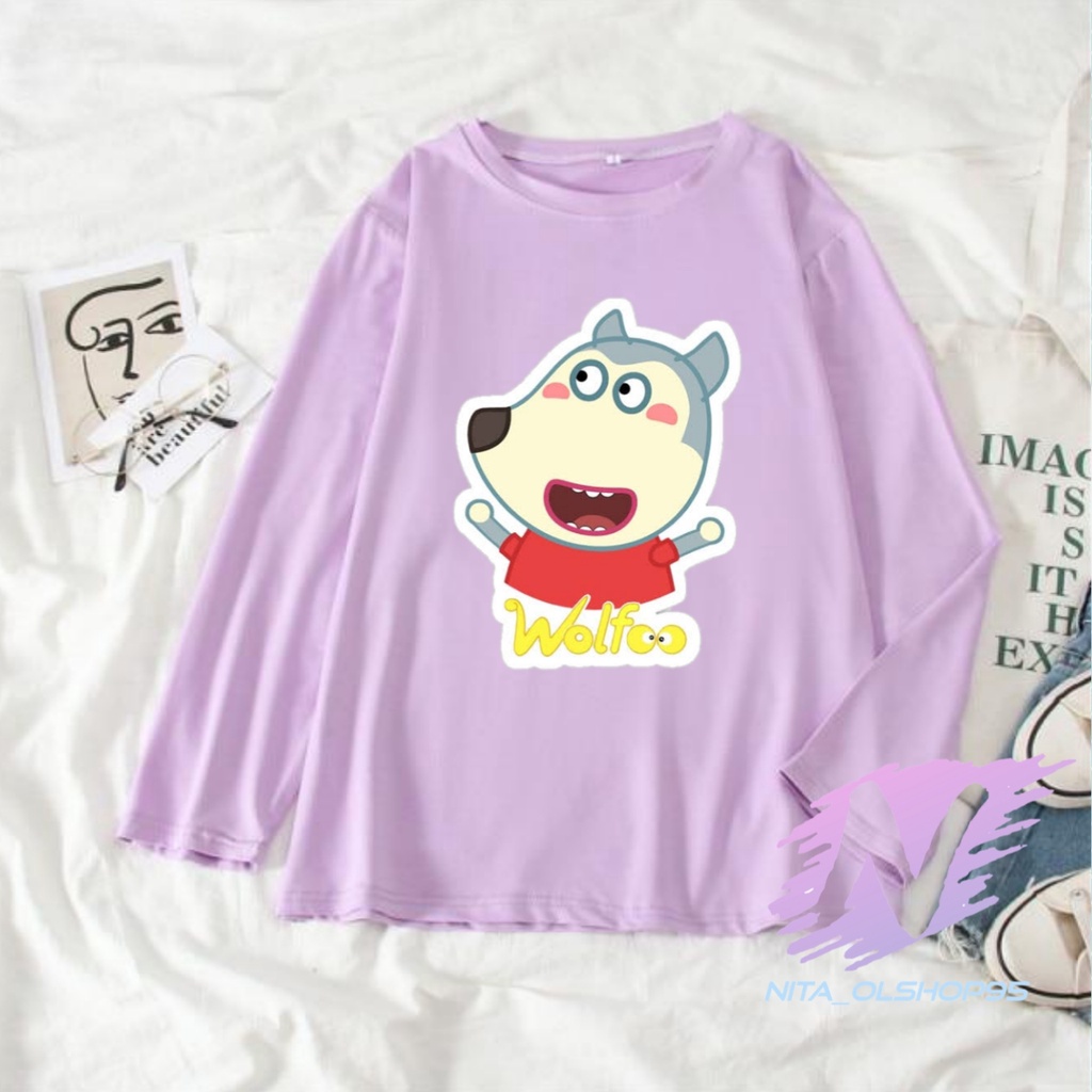 KAOS ANAK WOLFOO BAJU lengan panjang WOLFO