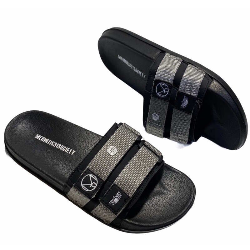Sandal slide Merintis31society EVO - black silver