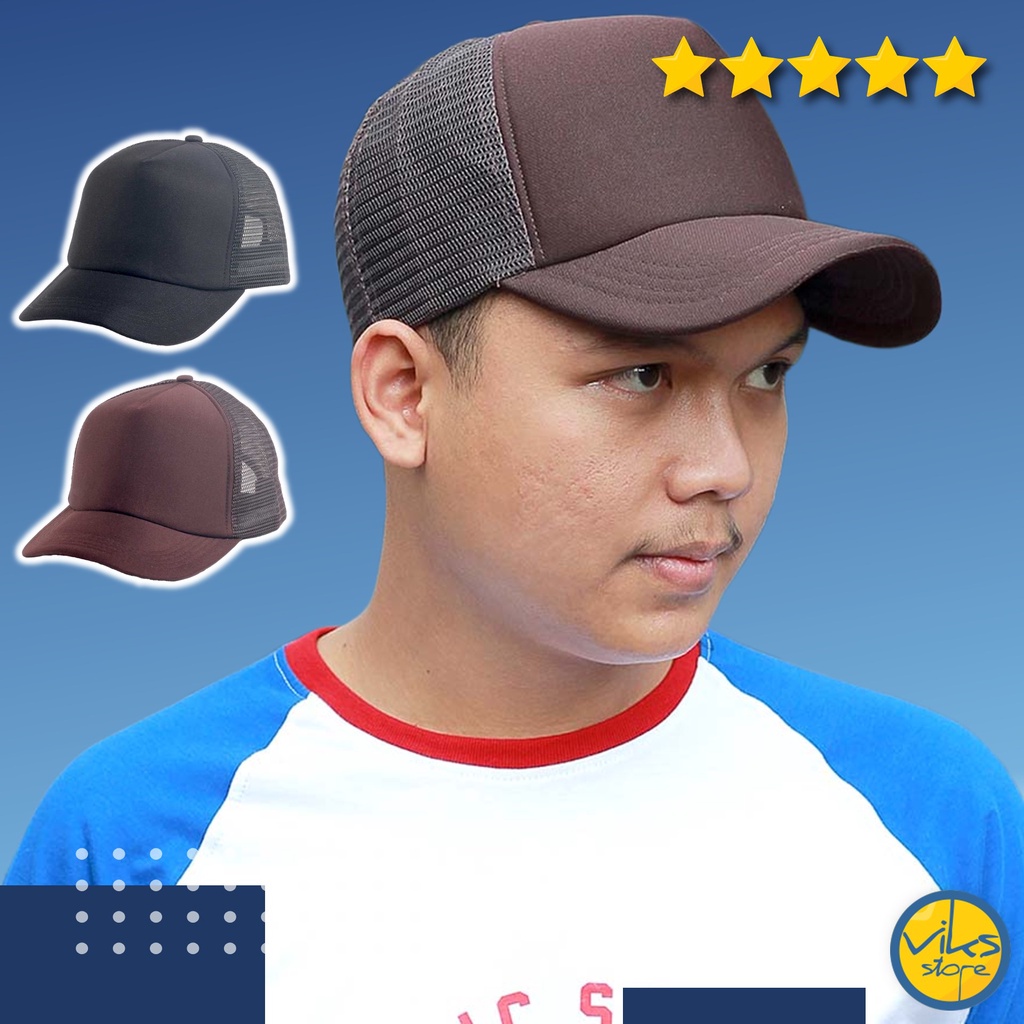 Topi Baseball Polos Jaring Pria Wanita Olahraga Baseball Cap Ukuran Dewasa Unisex PoloCaps Premium