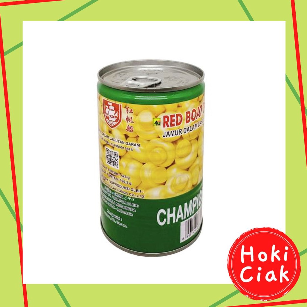 

Red Boat Champignon Mushroom in Can / Jamur Kancing Kaleng