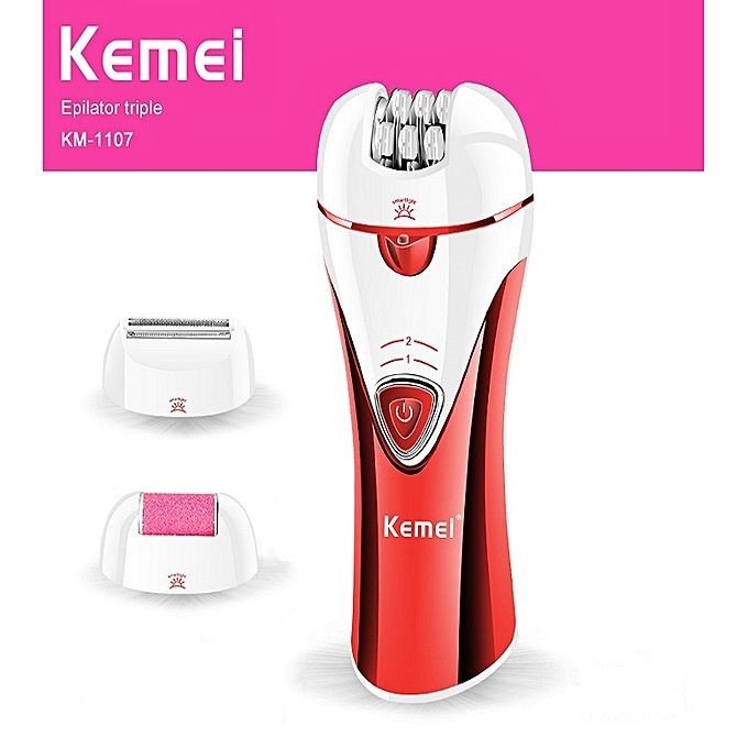 Kemei KM-1107 profesional 3 In 1 alat cukur rambut wanita