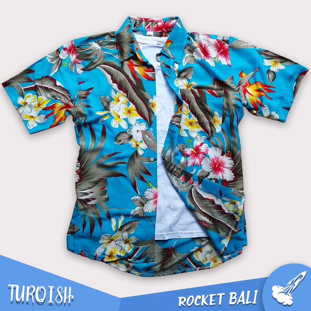Baju Pantai Pria - Kemeja Pantai - Baju Pantai - Kemeja Hawai - Kemeja Besar - Kemeja Big SIze Pria