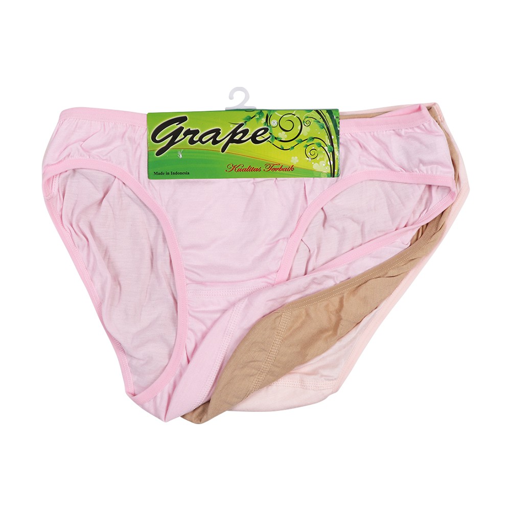 Grape - 3pcs mini basic cd celana dalam wanita mini polos SAE 020
