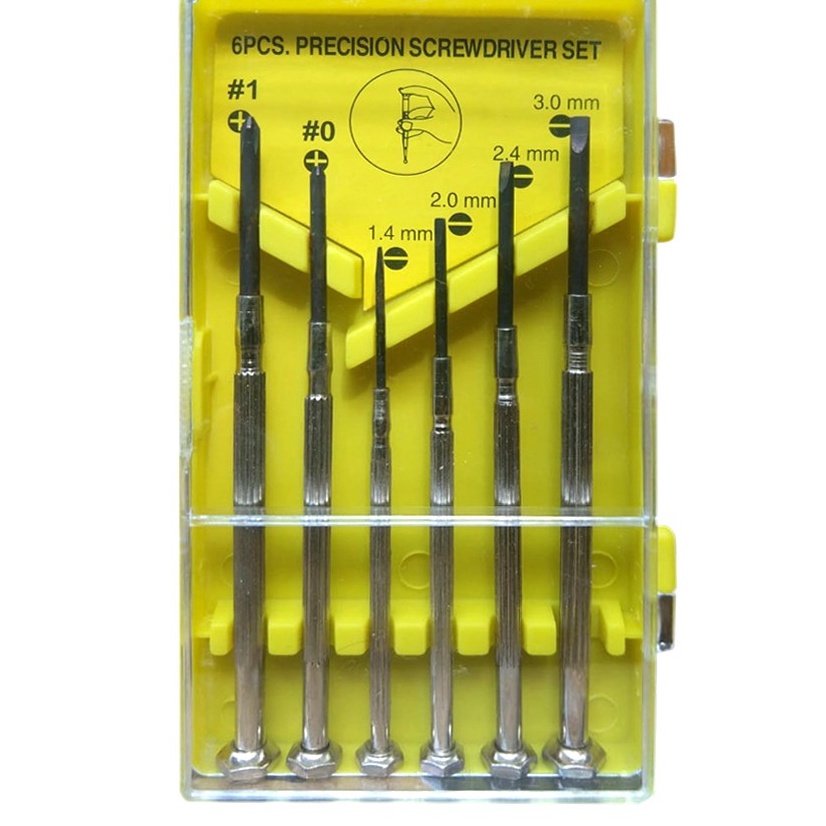 OBENG SET HP FREED 6 PCS/ OBENG SET KACAMATA MAINAN JAM HP KULKAS RADIO TV/PRECISION SCREWDRIVER SET