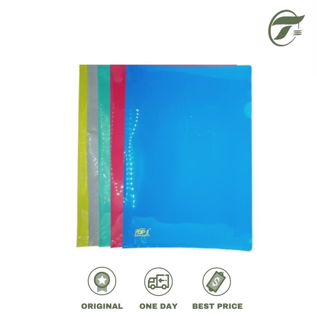 

MAP L CLEAR SLEEVE FOLIO 12PCS/PACK SUPER POP 1 BIRU/HIJAU/KUNING/MERAH/TRANSPARANT
