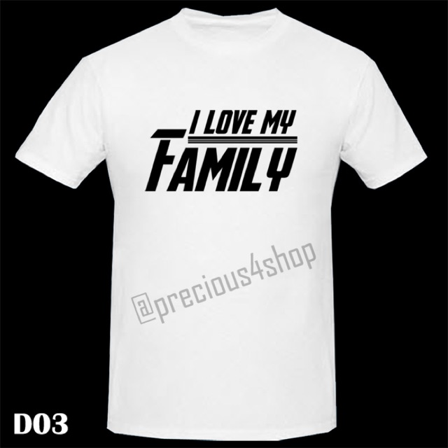 I Love My Family Avengers Style | Kaos Couple | Family T-Shirt