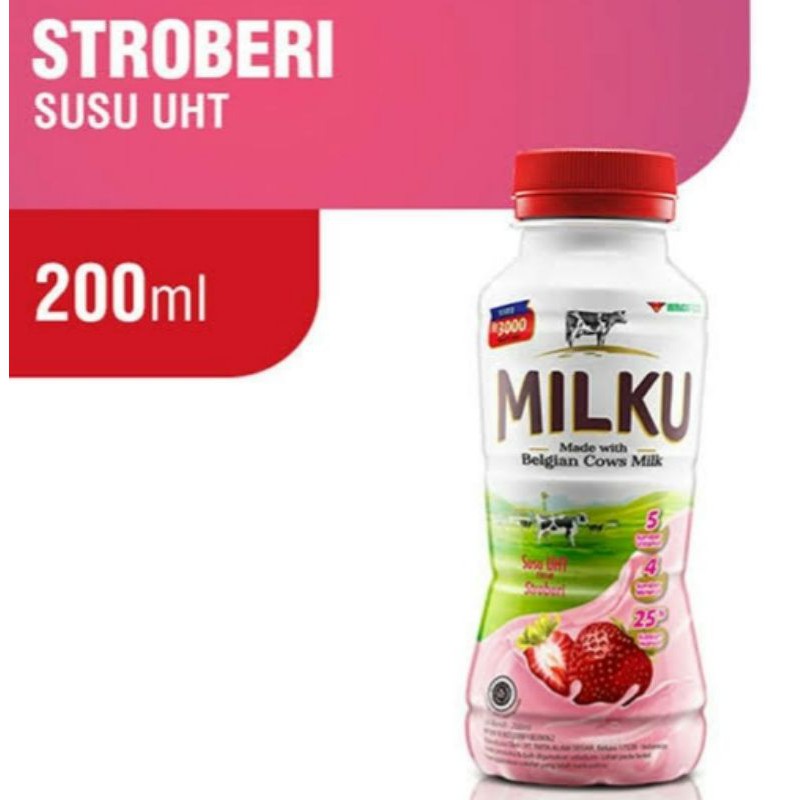 

Milku Susu Sapi Belgia Strawberry