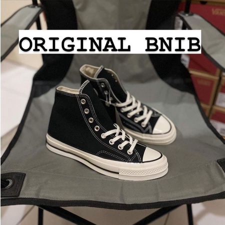 TURUN HARGA !! Sepatu Converse 70s High Egret Black / White Sepatu Sekolah Allstar Terlaris