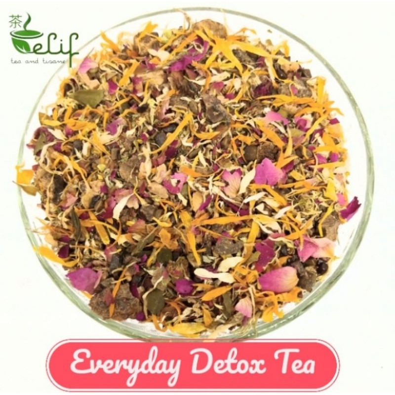 

ELIF TEA Everyday Detox Tea : Lotus, Hawthorn, Lemon, Calendula, Cassia Seeds