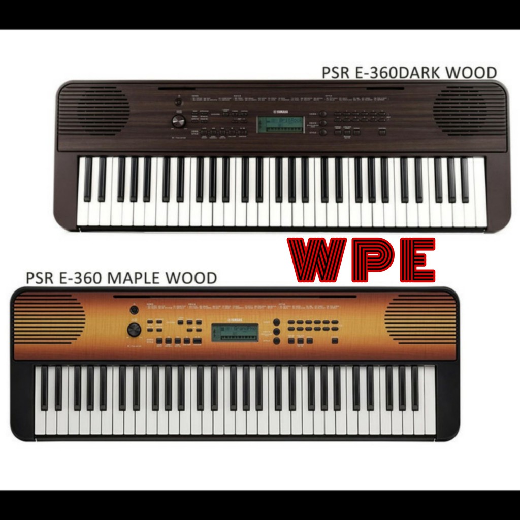 paket Keyboard YAMAHA PSR-E360 / PSR E360 stand/cover  Garansi 1 Tahun
