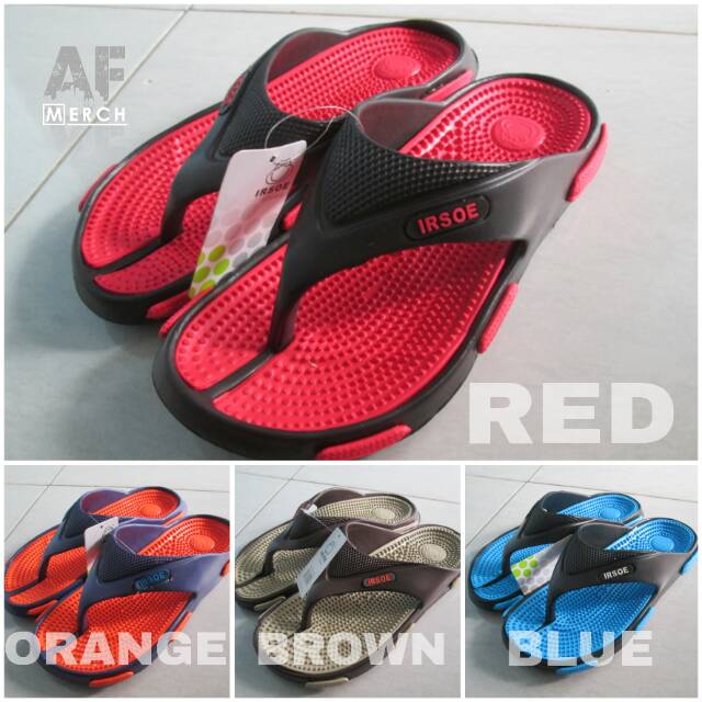 Sandal Sendal Jepit Karet Refleksi Duri Pria Wanita IRSOE