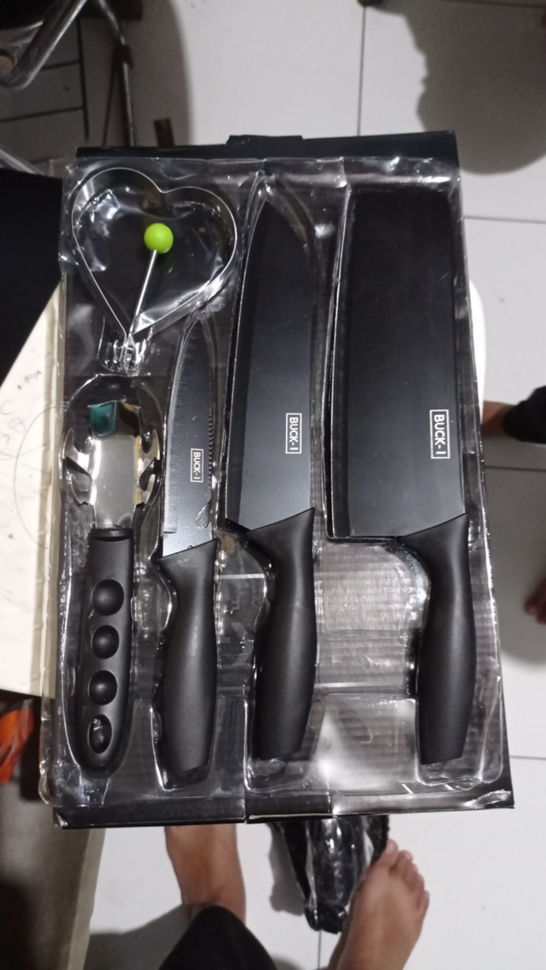 Set Pisau Dapur Isi Pisau Set 5 Pcs Memotong Daging/ Memotong Sayuran/pisau Buah/mengupas T-vs