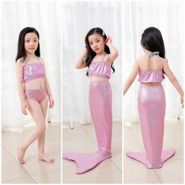 SFT8880 BAJU RENANG ANAK MERMAID SET 3IN1
