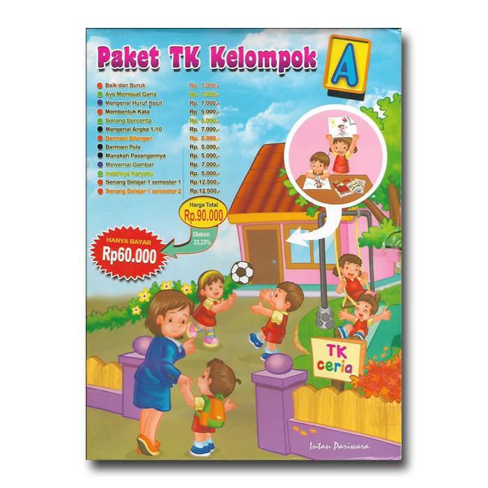 Paket 13 Buku Aktivitas Anak Sains Matematika Berhitung Berbahasa Kreasi untuk TK A - Intan Pariwara