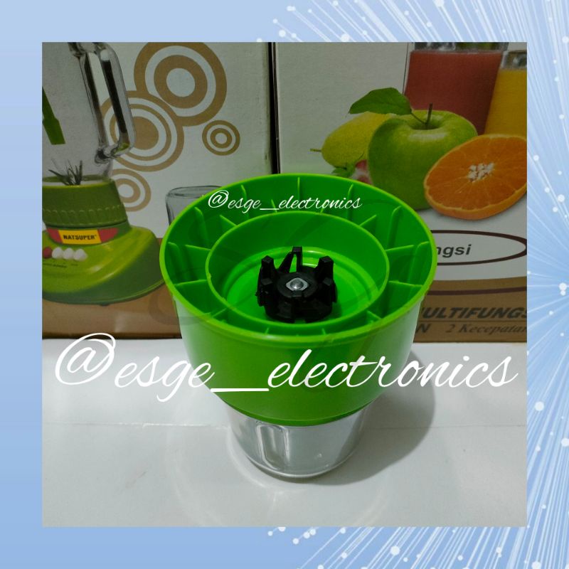 SET BLENDER BUMBU KERING KACA BOTOL KACA GEAR PLASTIK MIYAKO BARU CH 501, CH 501 PF/AP, BL-101 PL, BL-102 PL BL-101 GS, BL-151 PF/AP, BL-152 PF/AP,BL-151 GF, BL-152 GF MIYAKO BARU GELAS KACA BOTOL BLENDER KACA BUMBU KERING MIYAKO BARU HIJAU