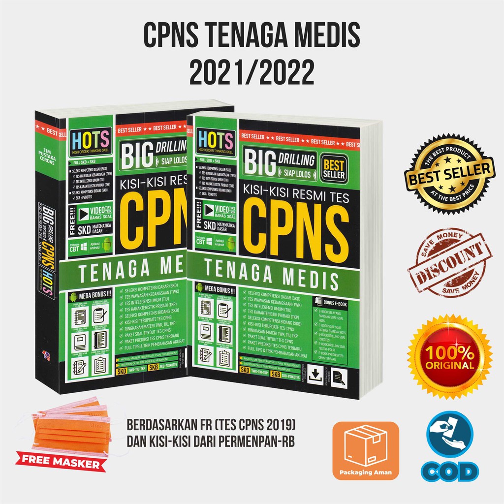 Buku CPNS 2021 | Buku Tes CPNS HOTS Big Bank Drilling Kisi ...