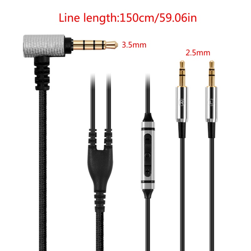 Cre Kabel Flexural Pengganti 1.4m Dengan Mic Untuk Headphone Sol Republic Master Tracks V8 V10 V12 X3