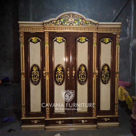 lemari pakaian lemari jati rahwana pintu 4
