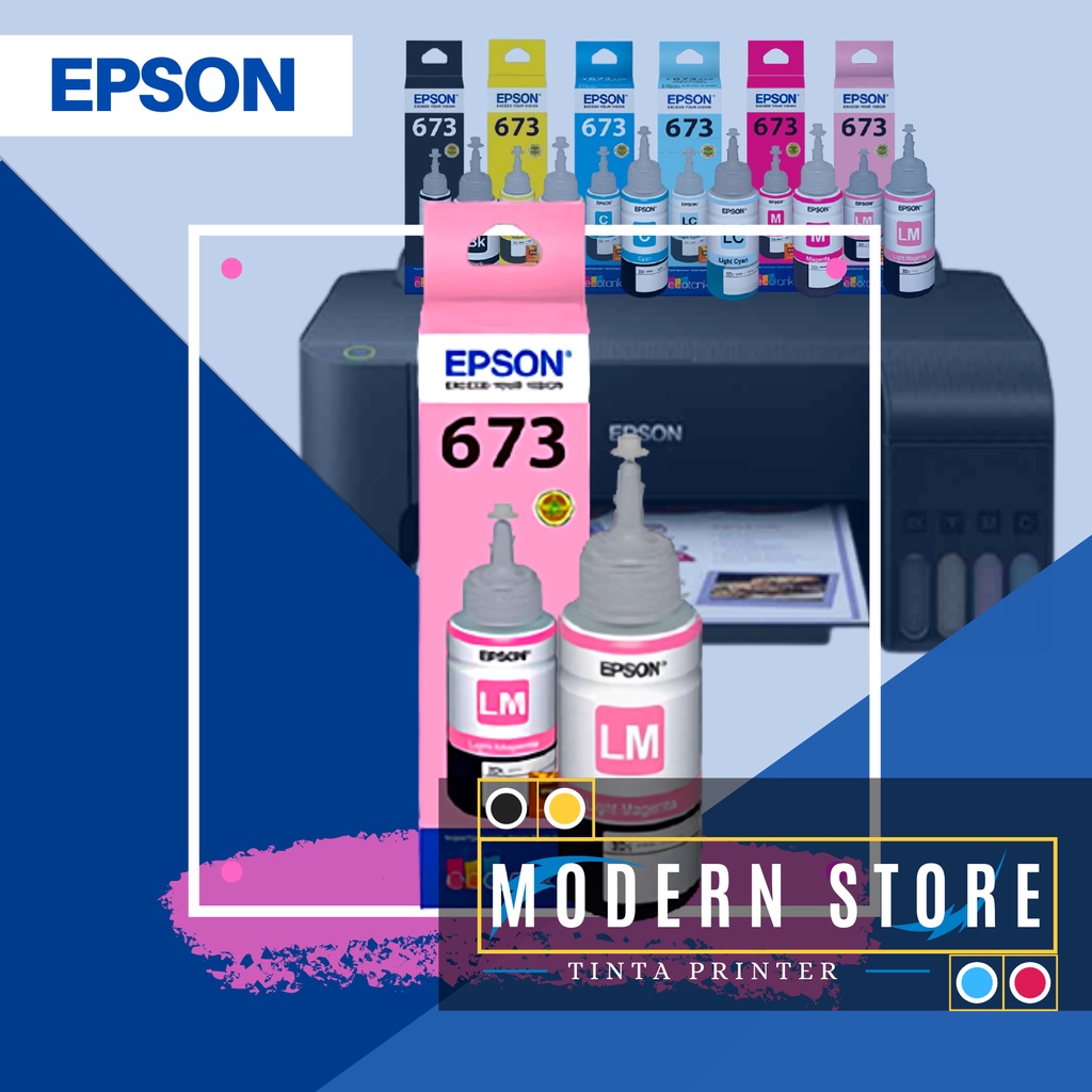 TINTA PRINTER EPSON 673  LIGHT MAGENTA SERIES L800 L805 L850 L1800