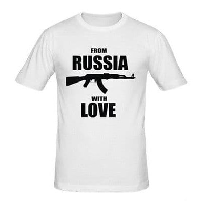 Tshirt / Kaos / Baju AK47 - Putih