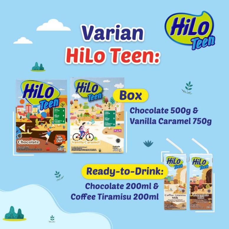 

[PROMO NMN70] HiLo Teen Vanilla Caramel 750 gr HiLo Teen Chocolate 750 gr Terlarisss