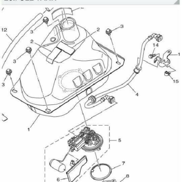 Pelampung Tangki/Fuel Pump NMax Ori Yamaha