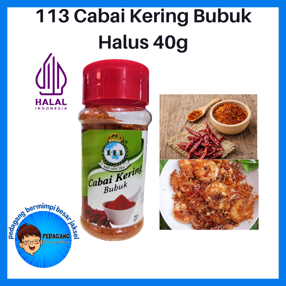 

113 Cabai Kering Bubuk Halus 40g