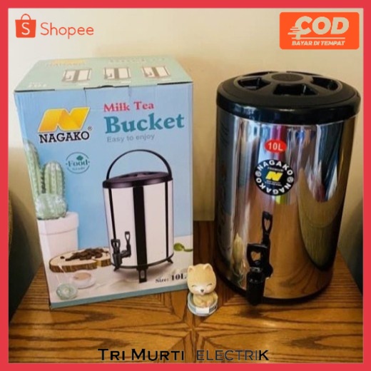 BUCKET MILK TEA / WATER JUG NAGAKO TERMOS (10 LITER)