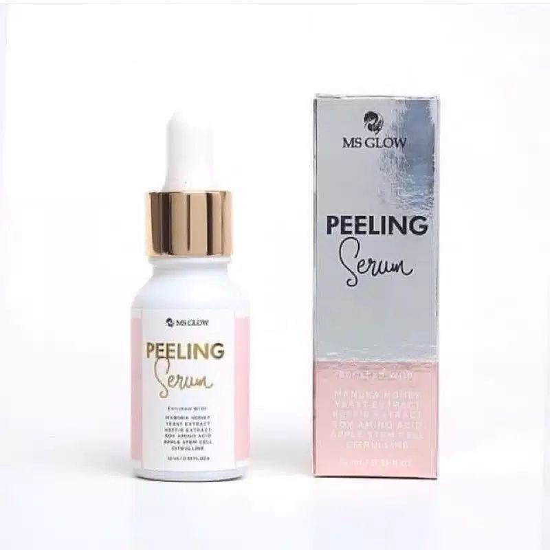 Peeling Serum MS Glow Original mengangkat sel kulit mati skincare (bisa cod)