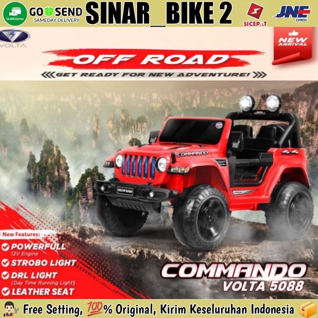 Mainan Mobilan AKI VOLTA 5088 COMMANDA JEEP Remote Control