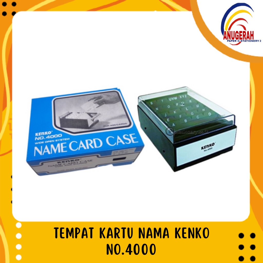 

TEMPAT KARTU NAMA KENKO NO.4000 (PCS)