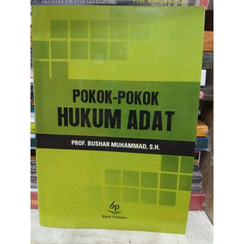Jual Buku Pokok Pokok Hukum Adat Prof Bushar Muhammad S H Indonesia