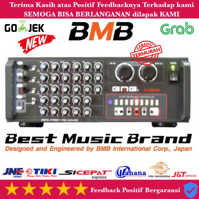 POWER AMPLIFIER KARAOKE BMB DA3600K ORIGINAL Garansi