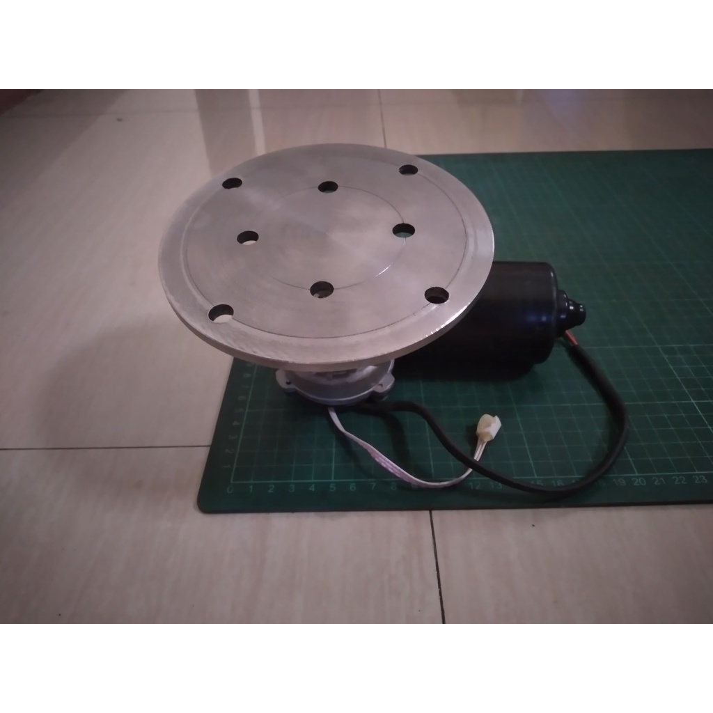 Motor DC Gearbox wiper 10rpm-50rpm modifikasi Plus Flange Coupling