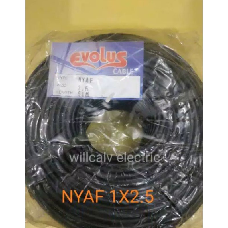 KABEL NYAF 1X2.5 - KABEL TUNGGAL SERABUT 1X2.5 - KABEL ISI 1 SERABUT 1X2.5 HARGA PERMETER TEMBAGA