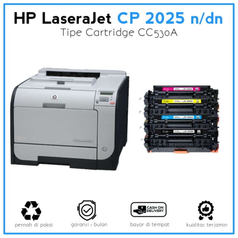 Printer HP LaserJet Color CP2025 bekas berkualitas