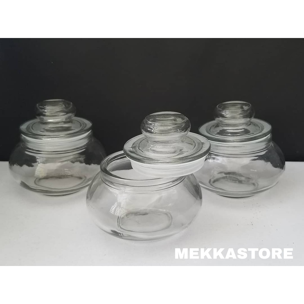 CLASSIC TOPLES BUMBU STOPLES MINI KECIL WADAH KACA HIAS TEBAL