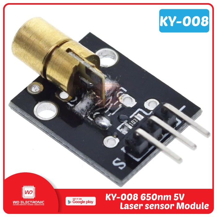 KY-008 LASER DIODE MODULE LASER MODULE 650NM 5V DC