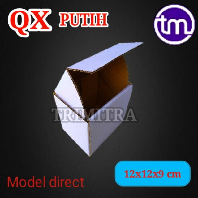 

KOTAK QX PUTIH KARDUS KARTON BOX PACKING KEMASAN AKSESORIS SOUVENIR
